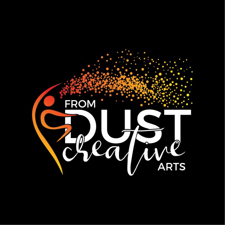 Logo From Dust Creative Arts Black BG RGB 768x768